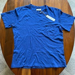 Imogene and Willie Washed Blue Knit Pocket Tee